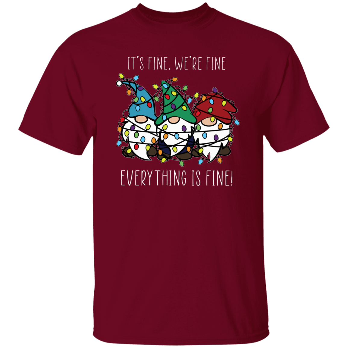 Everything Is Fine Teacher T-Shirt - lapicta