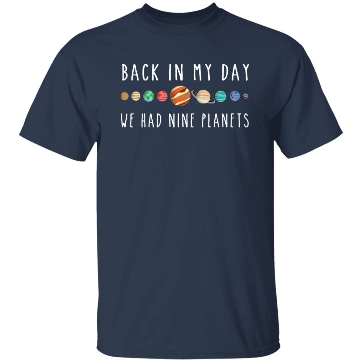 Back In My Day We Had Nine Planets Teacher Vintage T-Shirt