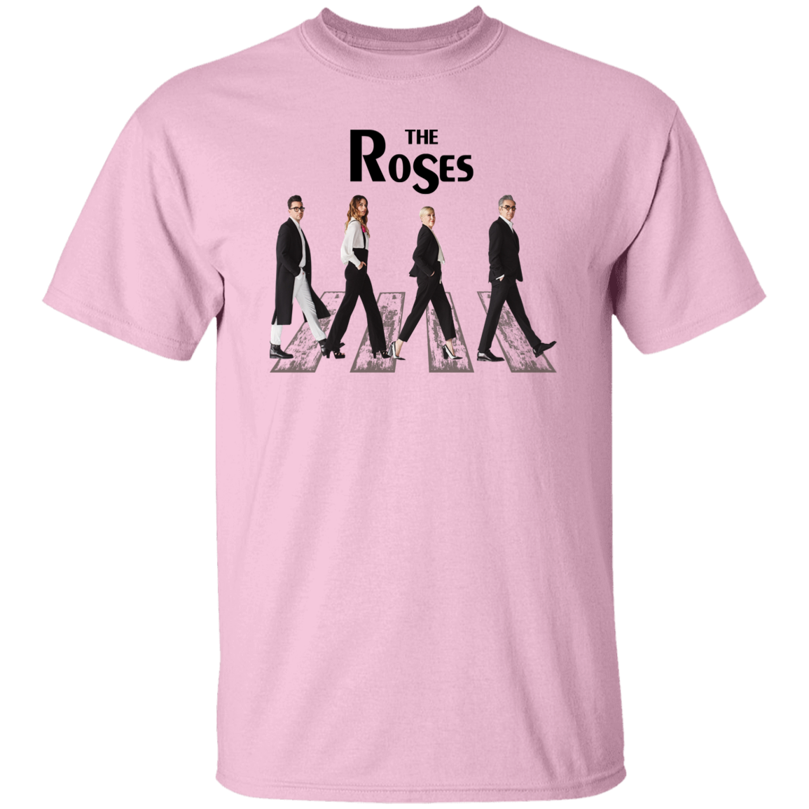 Schitt's Creek The Roses Abbey Road Vintage T-Shirt, Schitt's Creek Shirt, Abbey Road Shirt, Beatles Shirt, Gift Tee For You And Your Family G500 5.3 oz. T-Shirt