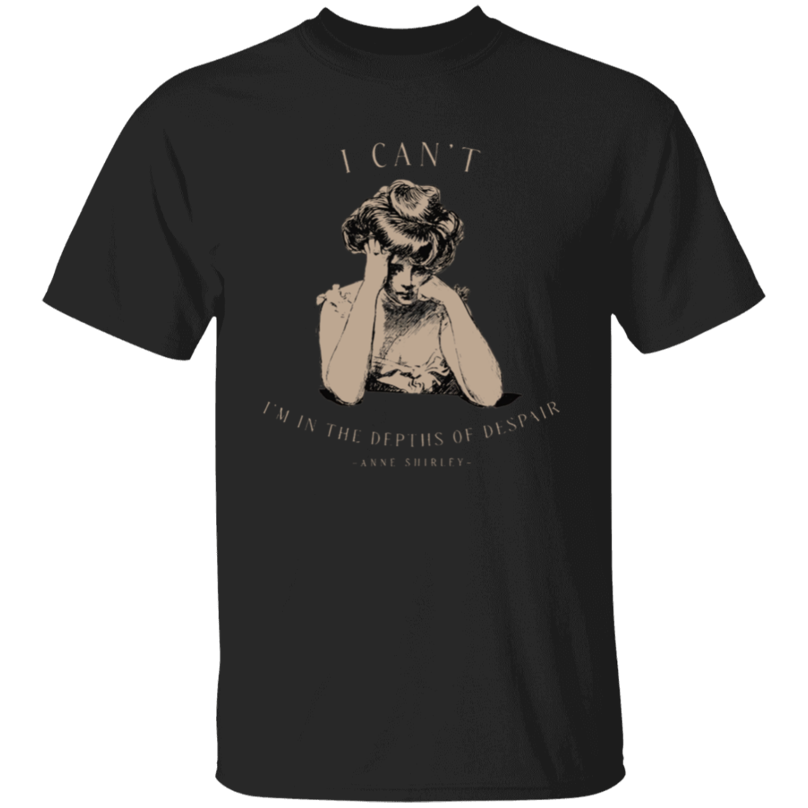 I Can't I'm In The Depths Of Despair Literature Teacher Vintage Unisex T-Shirt - letter
