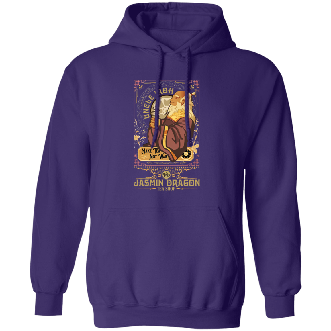Vintage Retro Uncle Iroh Make Tea Not War Gildan Pullover Hoodie