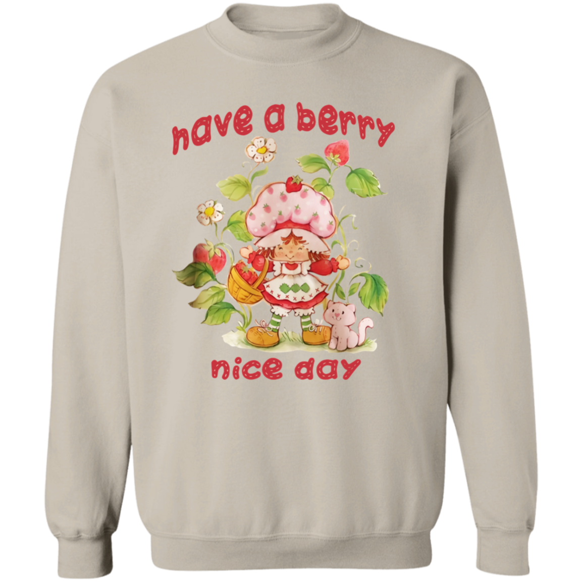 Have A Berry Nice Day Vintage Strawberry Sweatshirt
