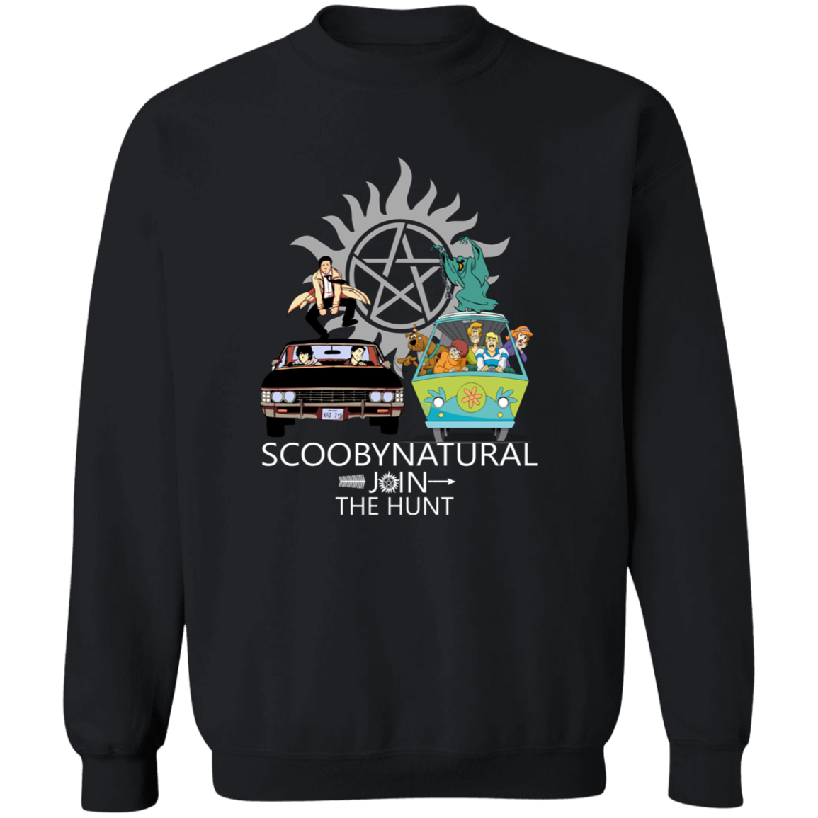 Scoobynatural Join The Hunt Supernatural G180 Gildan Crewneck Pullover Sweatshirt - 91637472 - lucy