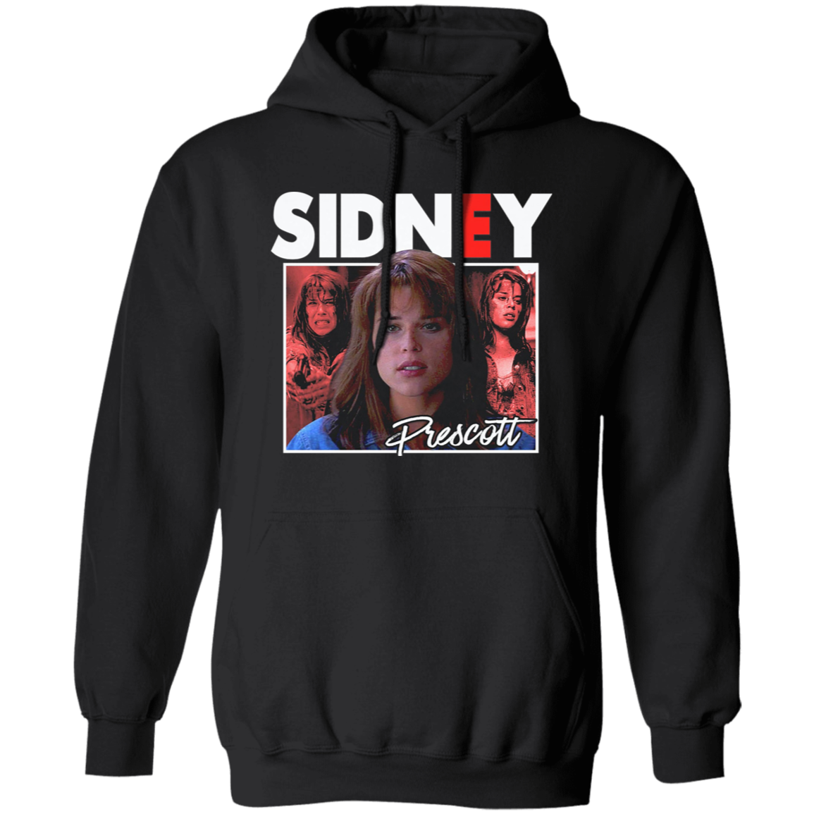 Scream Sidney Prescott Vintage T-Shirt, Scream Shirt, Horror Movie Shirt, Sidney Prescott Shirt, Sidney Shirt, Neve Campbell Shirt G185 Gildan Pullover Hoodie