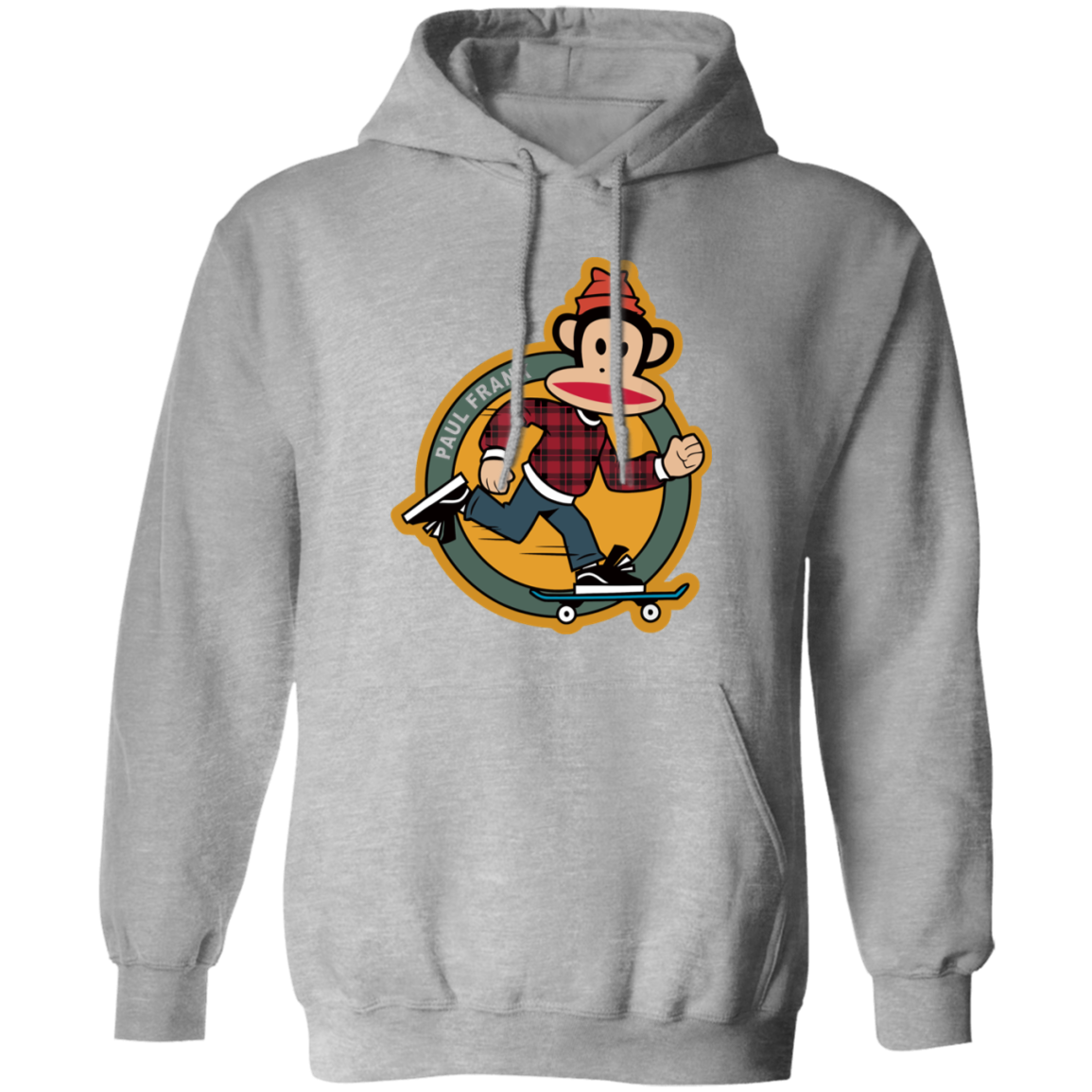 Paul Frank Julius Skateboarding Poster Vintage Gildan Pullover Hoodie