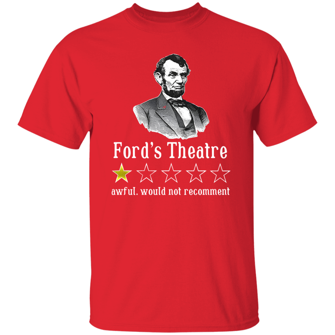 Ford's Theatre Awful Would Not Recommend Teacher Vintage Unisex T-Shirt - letter