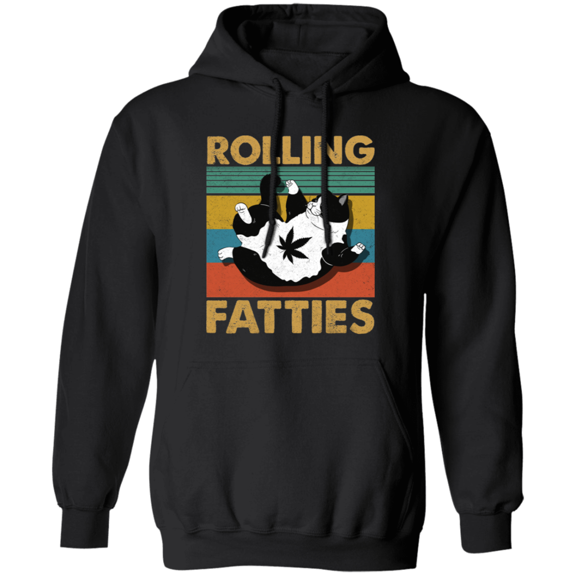Rolling Fatties Vintage Retro Hoodie - ID13062403