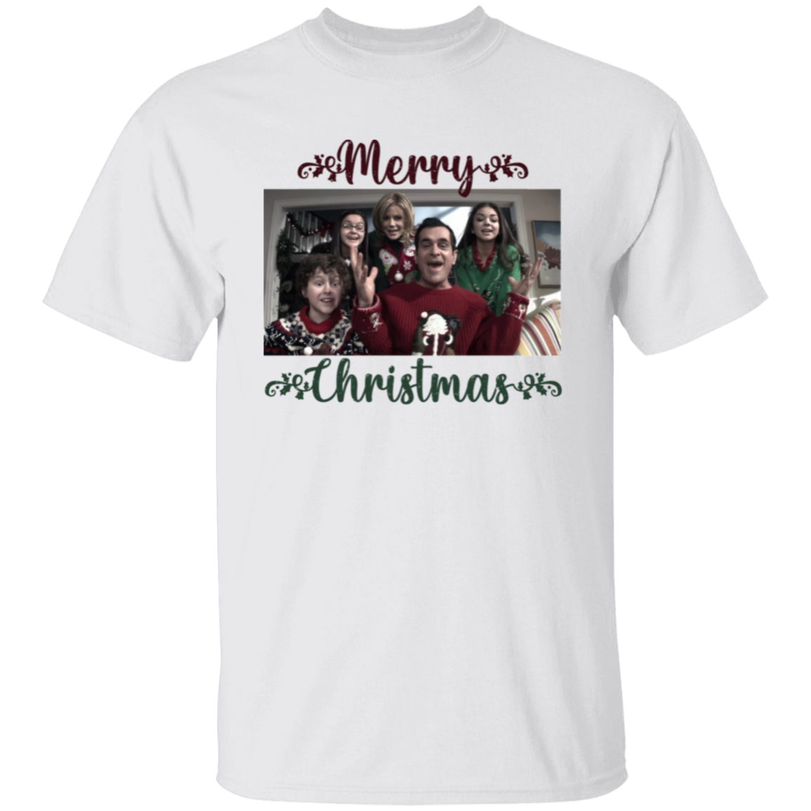 Dunphy Family From Modern Family Merry Christmas T-Shirt