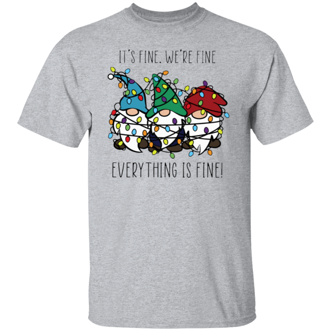 Everything Is Fine Teacher T-Shirt - lapicta