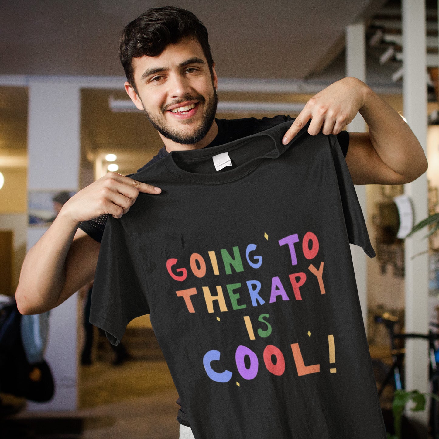 Going To Therapy Is Cool Mental Health Unisex T-Shirt