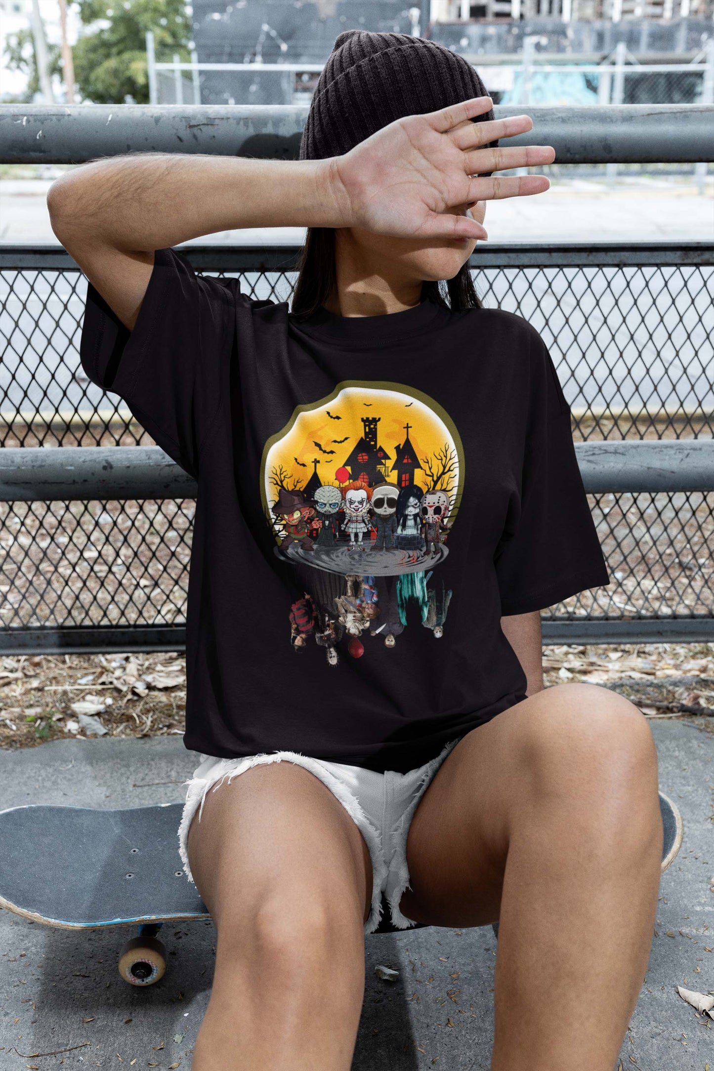 Horror Halloween Character Vintage T-Shirt