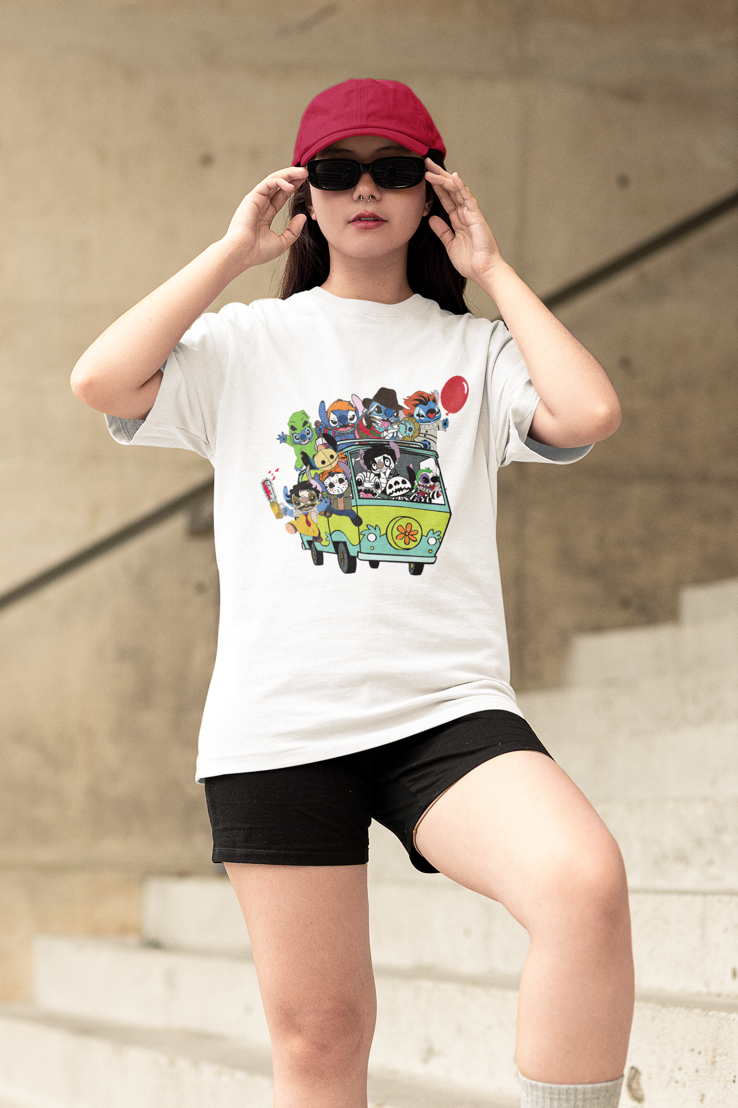 Horror Movie Characters Halloween Vintage T-Shirt