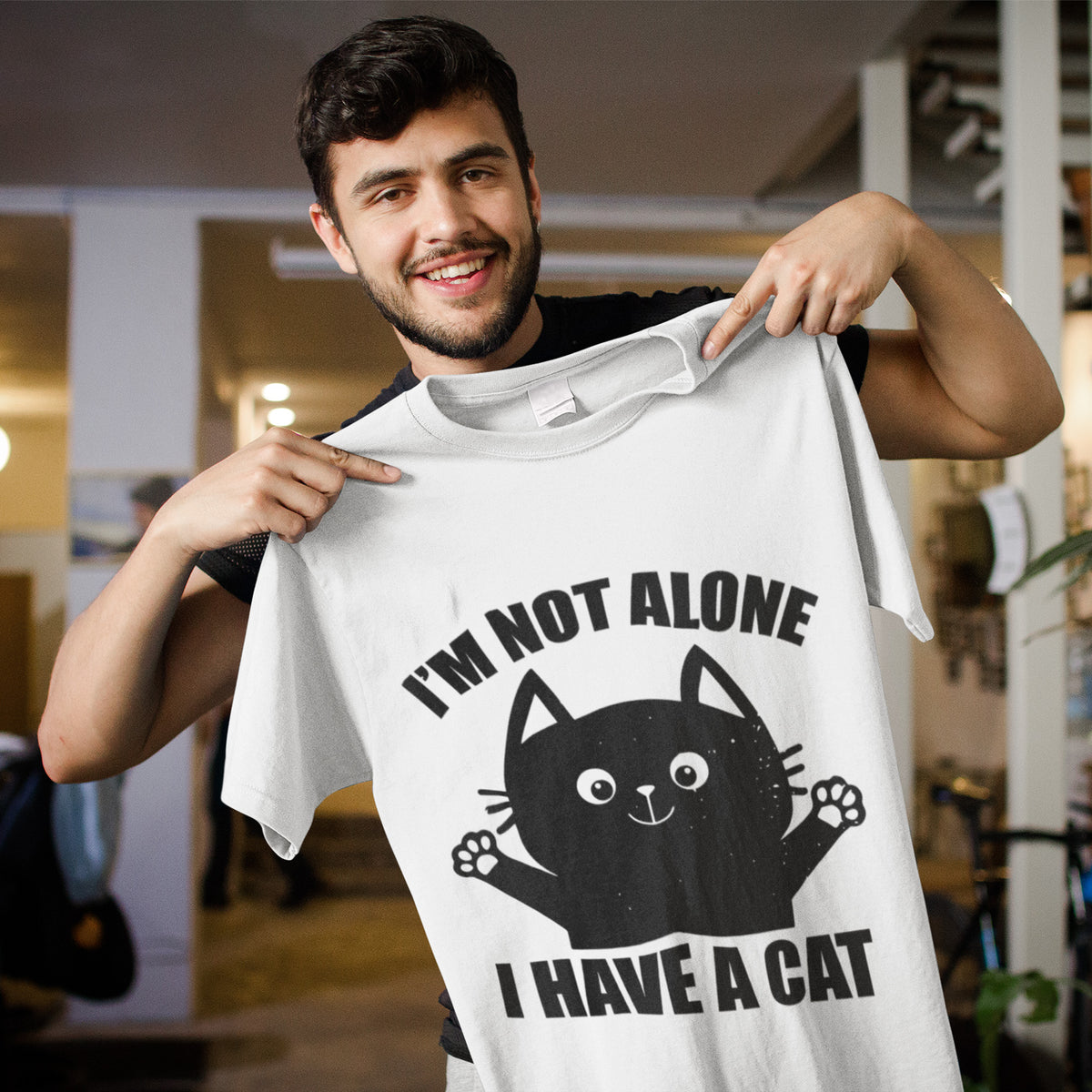 I’m Not Alone I Have A Cat T-Shirt