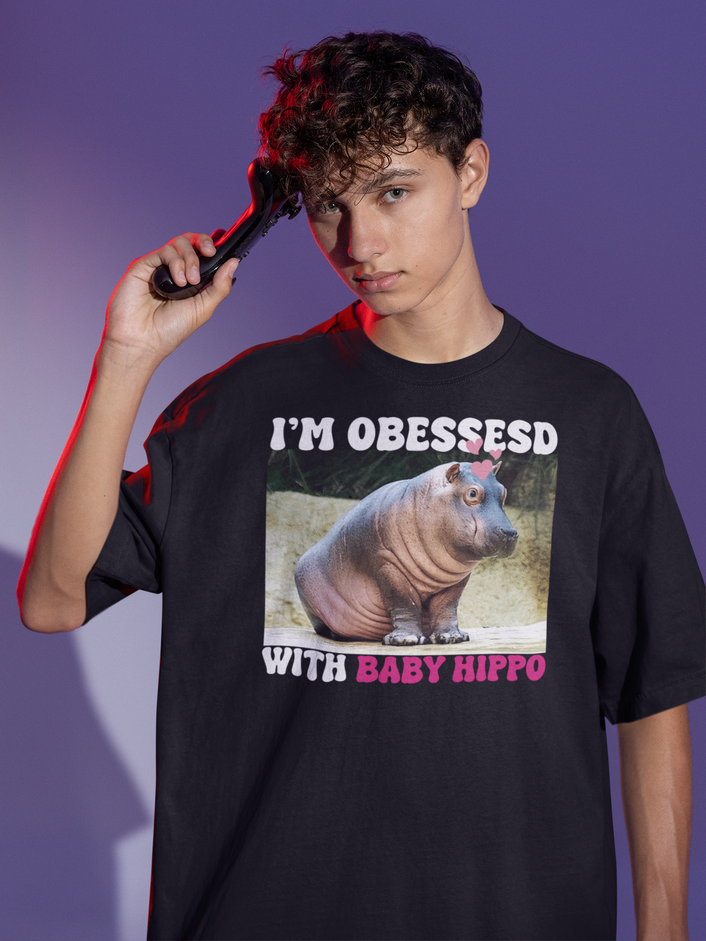 Moo Deng Baby Hippo Retro Vintage T-Shirt