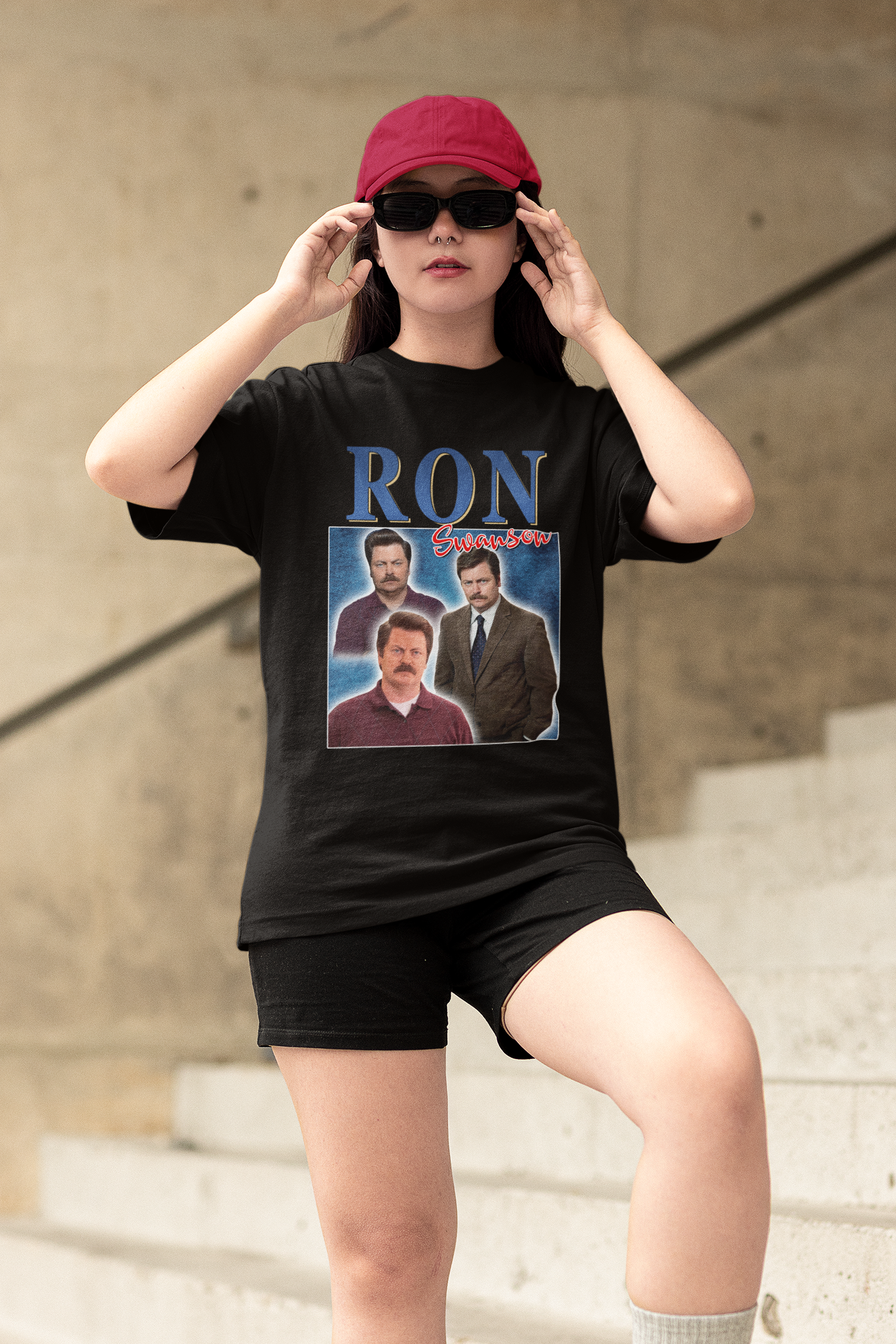Ron Swanson Homage Vintage T-Shirt