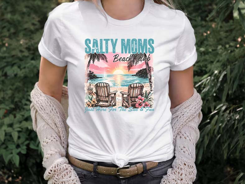 Salty Mom Beach Club T-Shirt