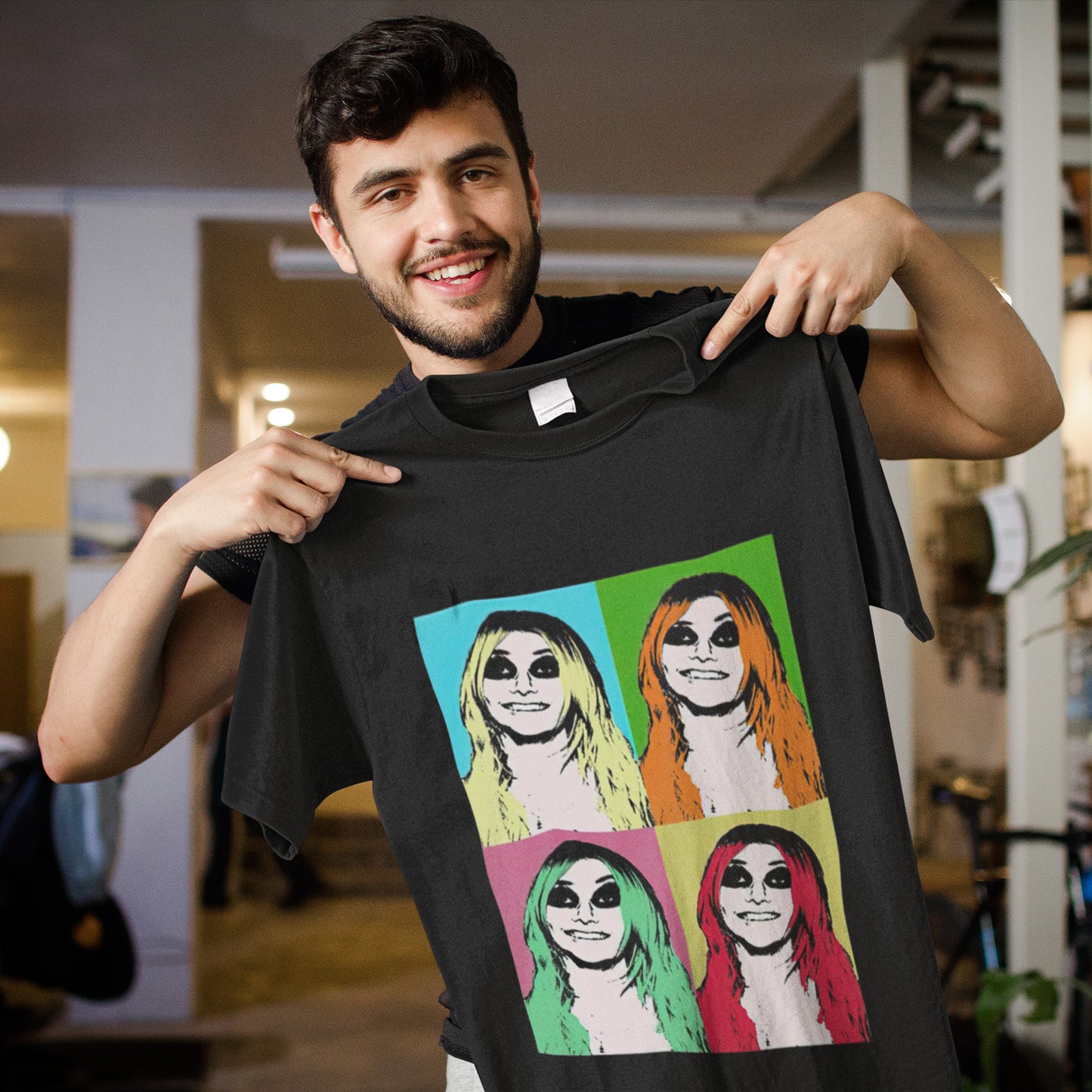 Silkscreen Taylor The Pretty Reckless Illustration Unisex T-Shirt