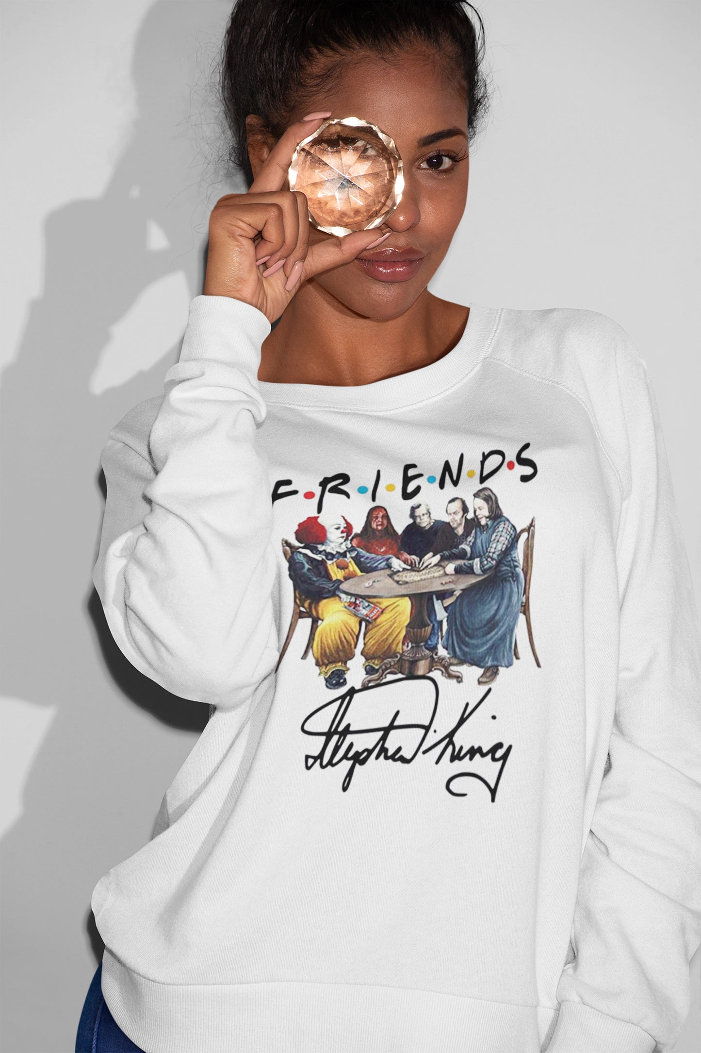 Stephen King Horror Characters Friends Signature T-Shirt