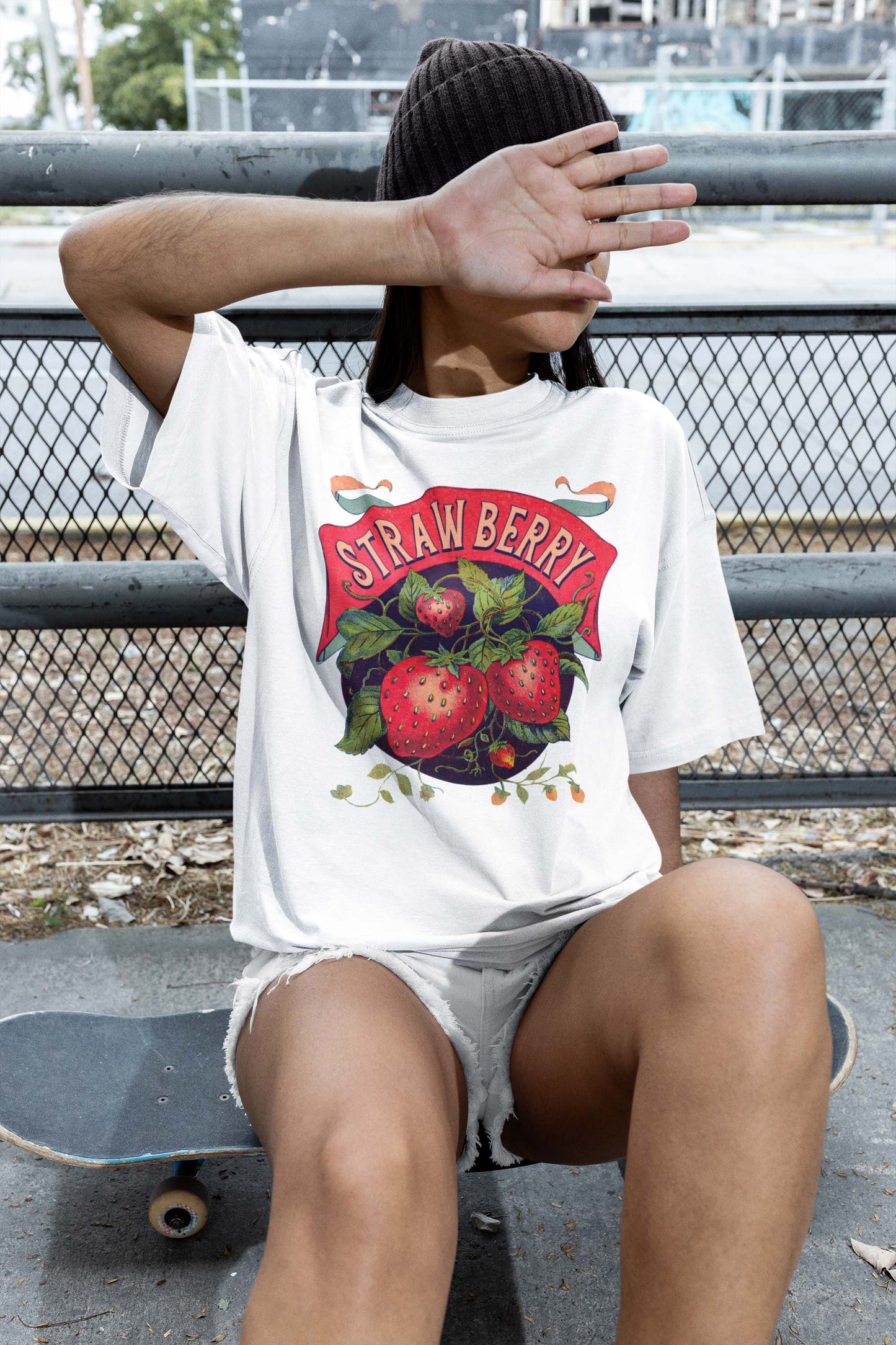 Strawberry 90s Vintage Retro Graphic Tee, Strawberry Sweater