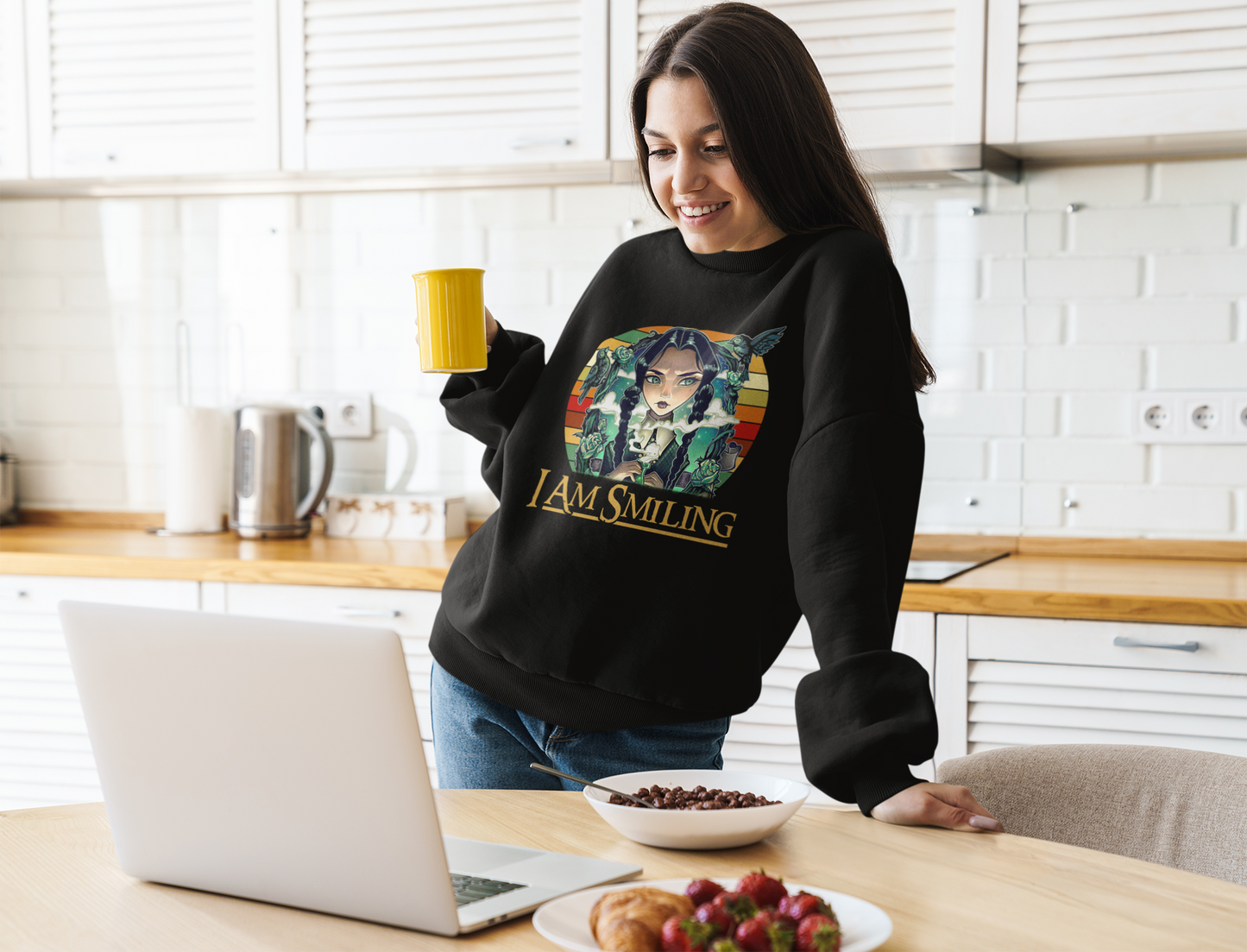 Wednesday Addams I Am Smiling Vintage T-Shirt, Wednesday Addams Shirt