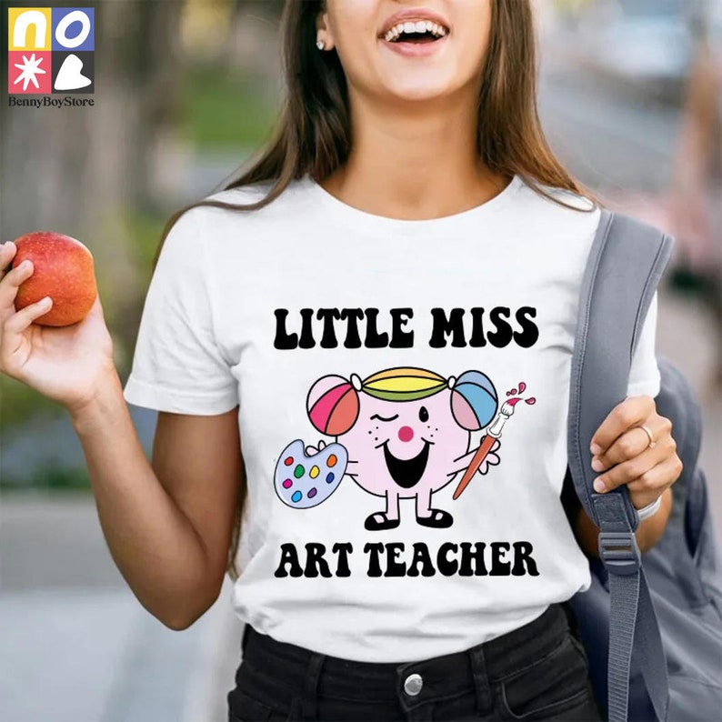 Little Miss Art Teacher Vintage T-Shirt