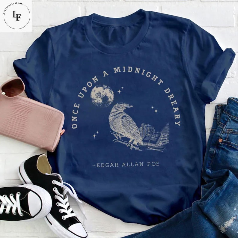 Once Upon A Midnight Dreary Teacher Vintage T-Shirt