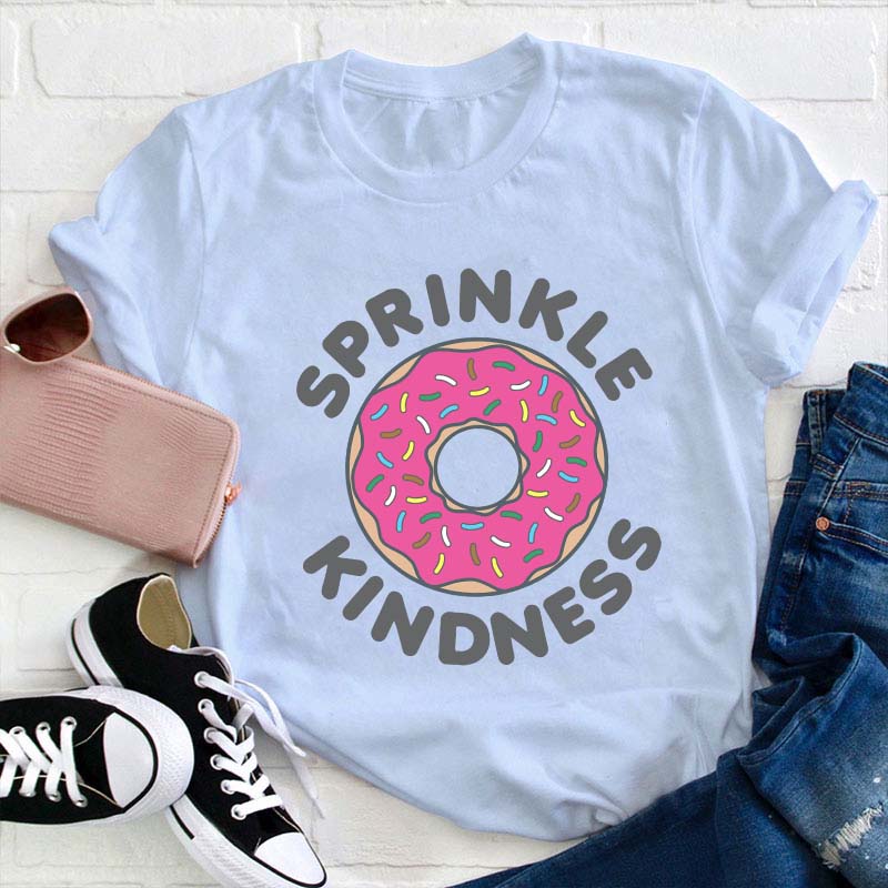 Sprinkle Kindness Donut T-Shirt - Fun Positive Message Tee