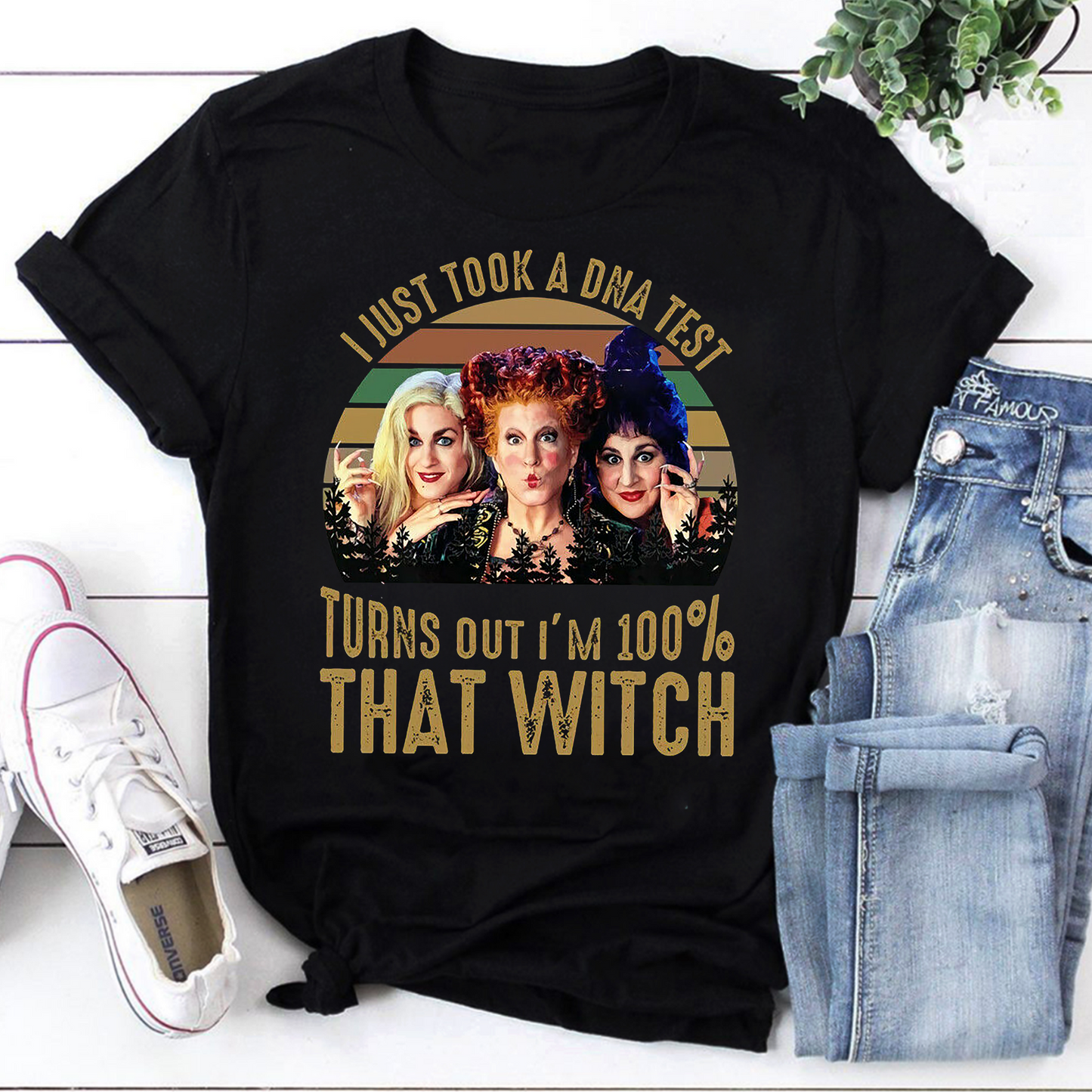 100% That Witch Hocus Pocus Shirt Funny Witch DNA Test T-Shirt