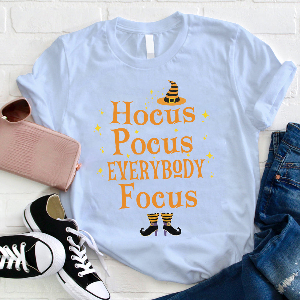 Hocus Pocus Everybody Focus Halloween Witch T-Shirt