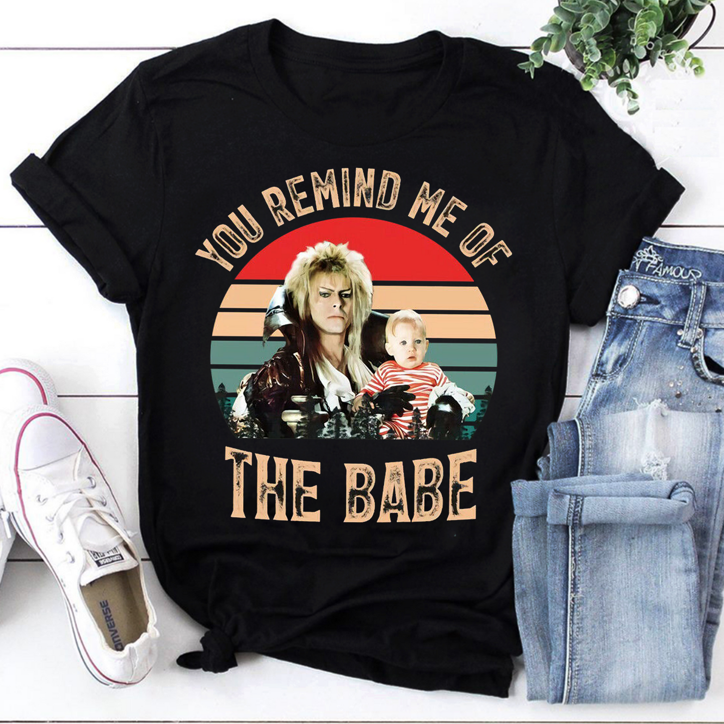 Labyrinth You Remind Me of The Babe Vintage Retro T-Shirt