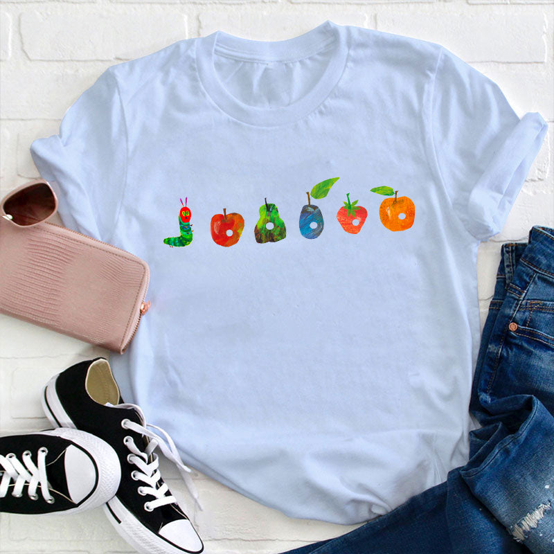 The Very Hungry Caterpillar Fruit Graphic Tee - Kids and Adult Unisex Shirt