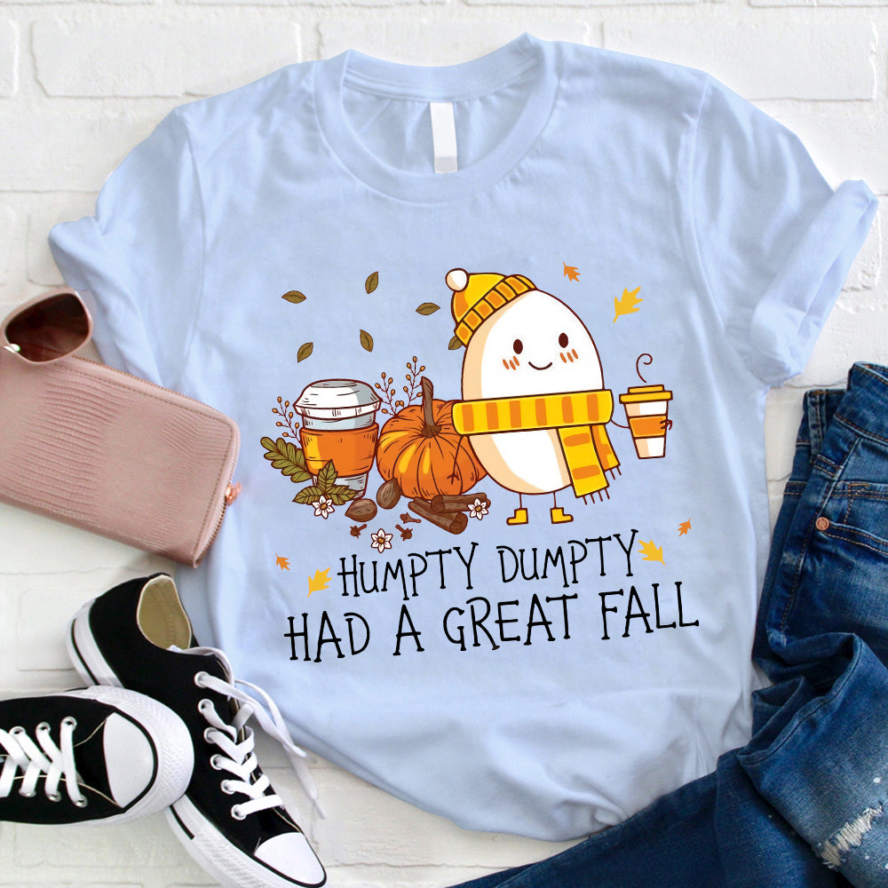 Cute Humpty Dumpty Fall Shirt - Autumn Pumpkin Spice Tee