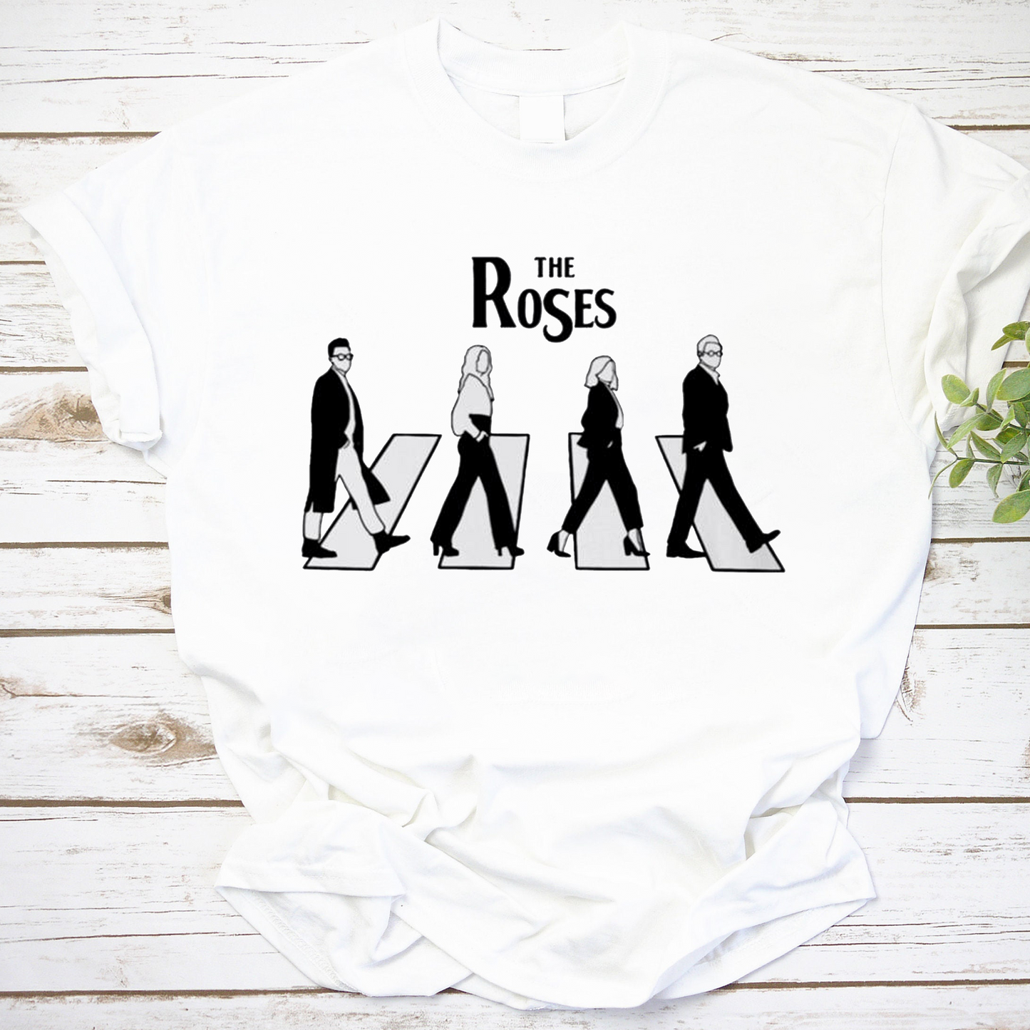 The Roses Abbey Road Style Crossing T-Shirt - Retro Music Band Tee