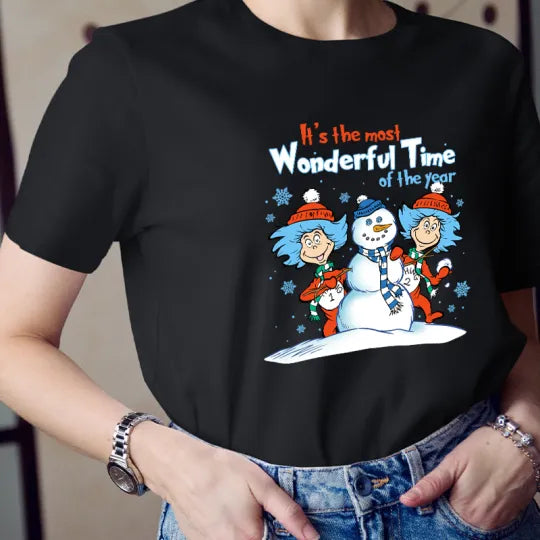It's The Most Wonderful Time Of The Year Christmas Cartoon Tee
