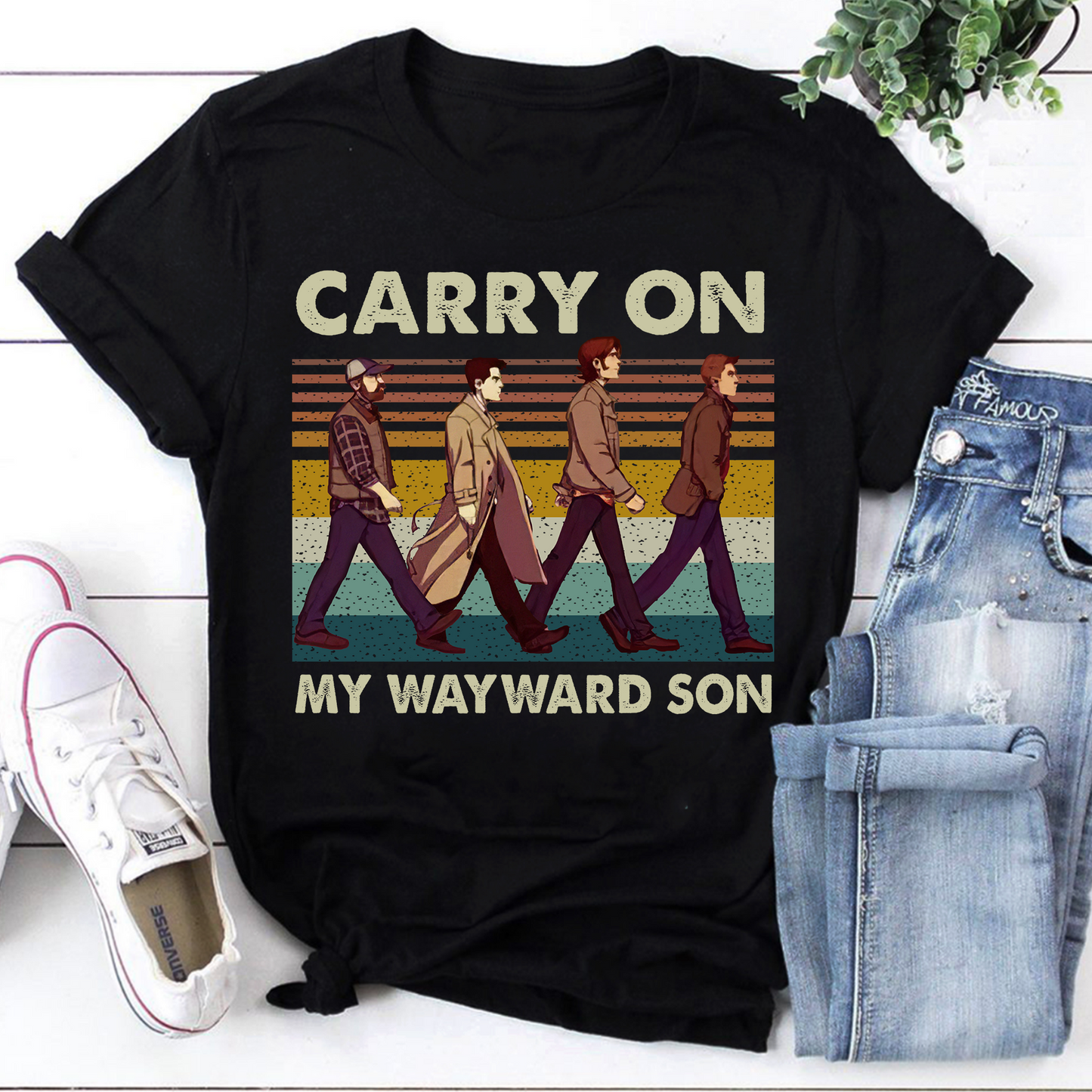 Carry On My Wayward Son Vintage Retro Sweatshirt