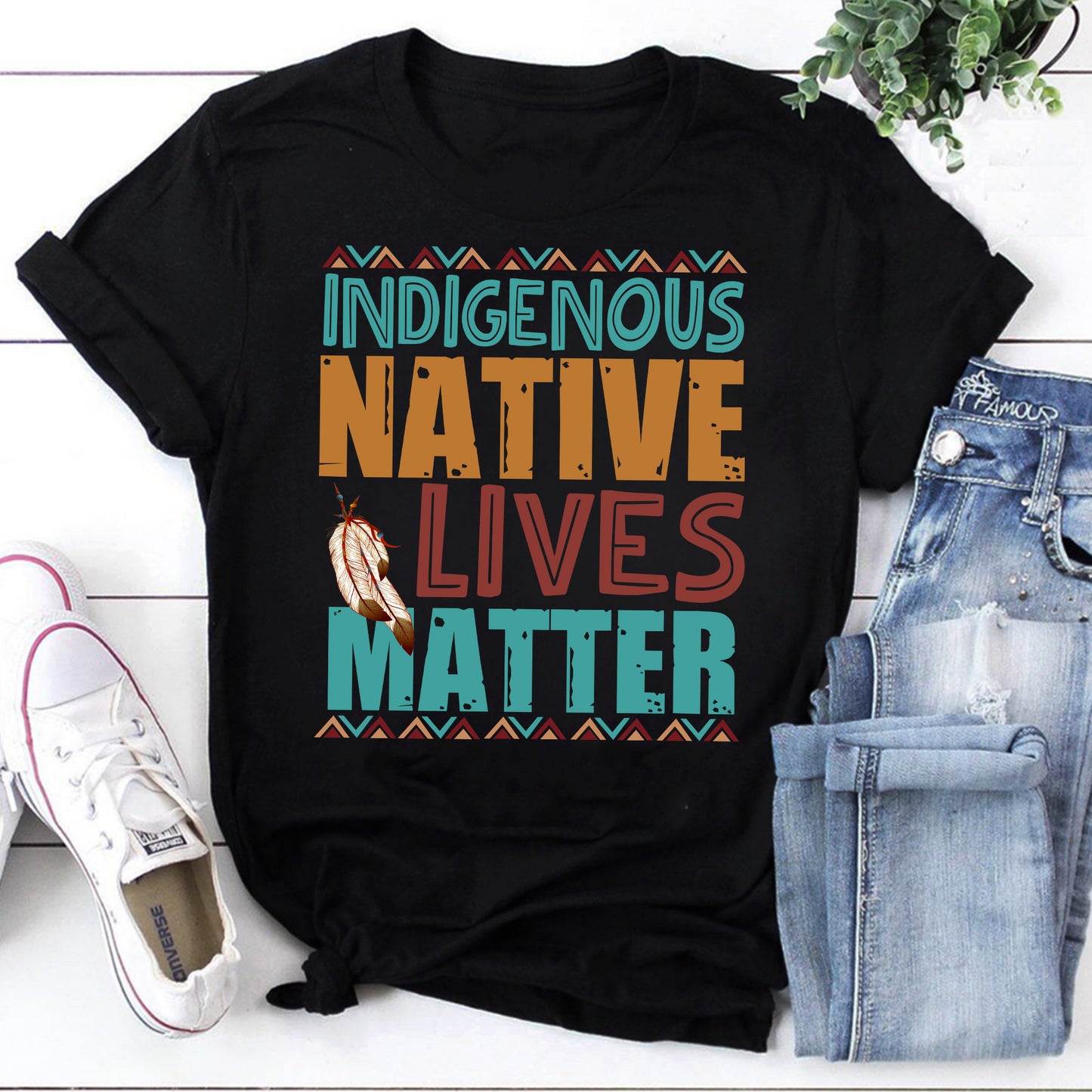 Indigenous Native Lives Matter Sweatshirt – Empowering Native Pride Graphic Pullover