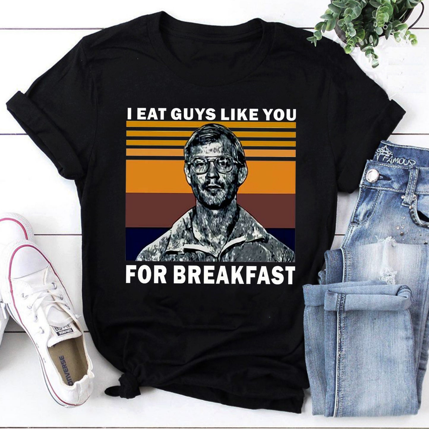 I Eat Guys Like You For Breakfast Vintage Graphic Sweatshirt