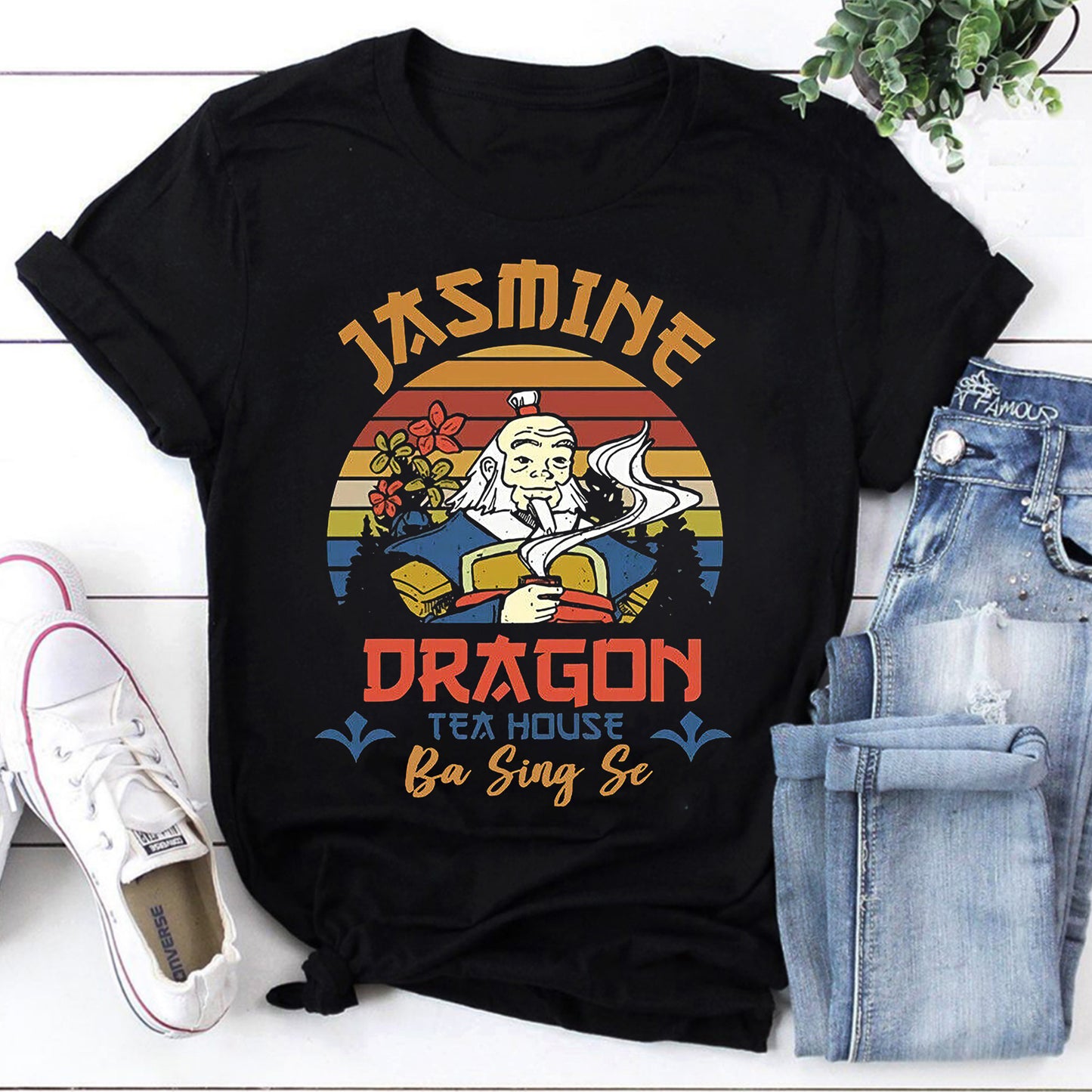 Jasmine Dragon Tea House Ba Sing Se Retro Sweatshirt for Avatar Fans