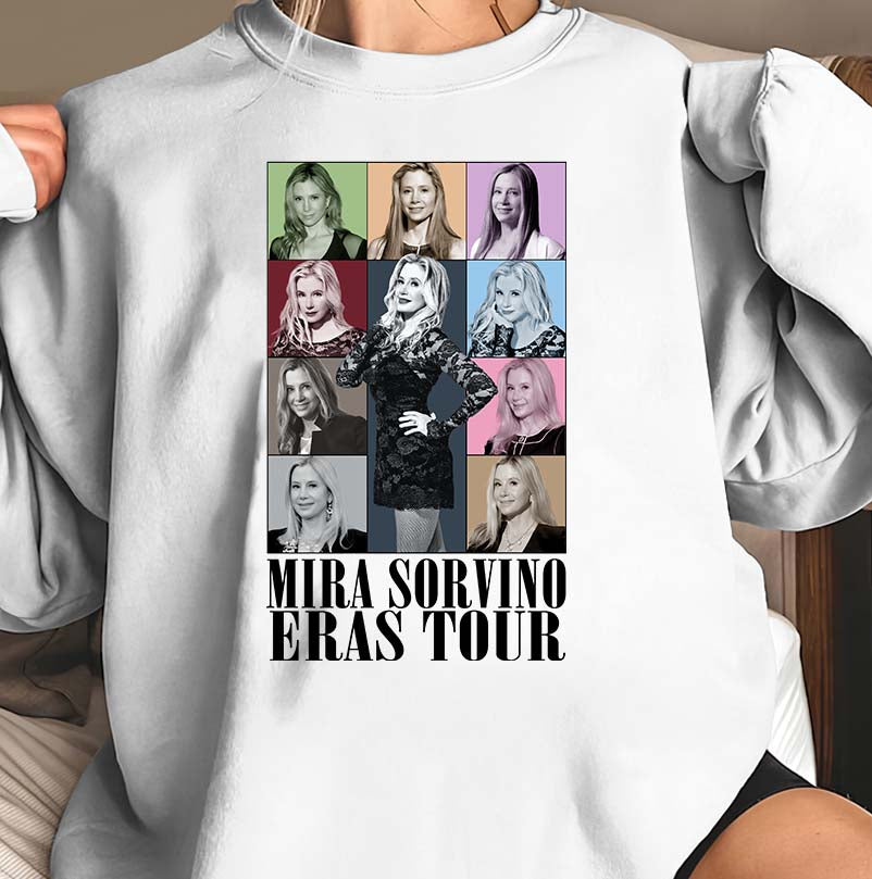Mira Sorvino Eras Tour T-Shirt - Celebrity Photo Collage Tee