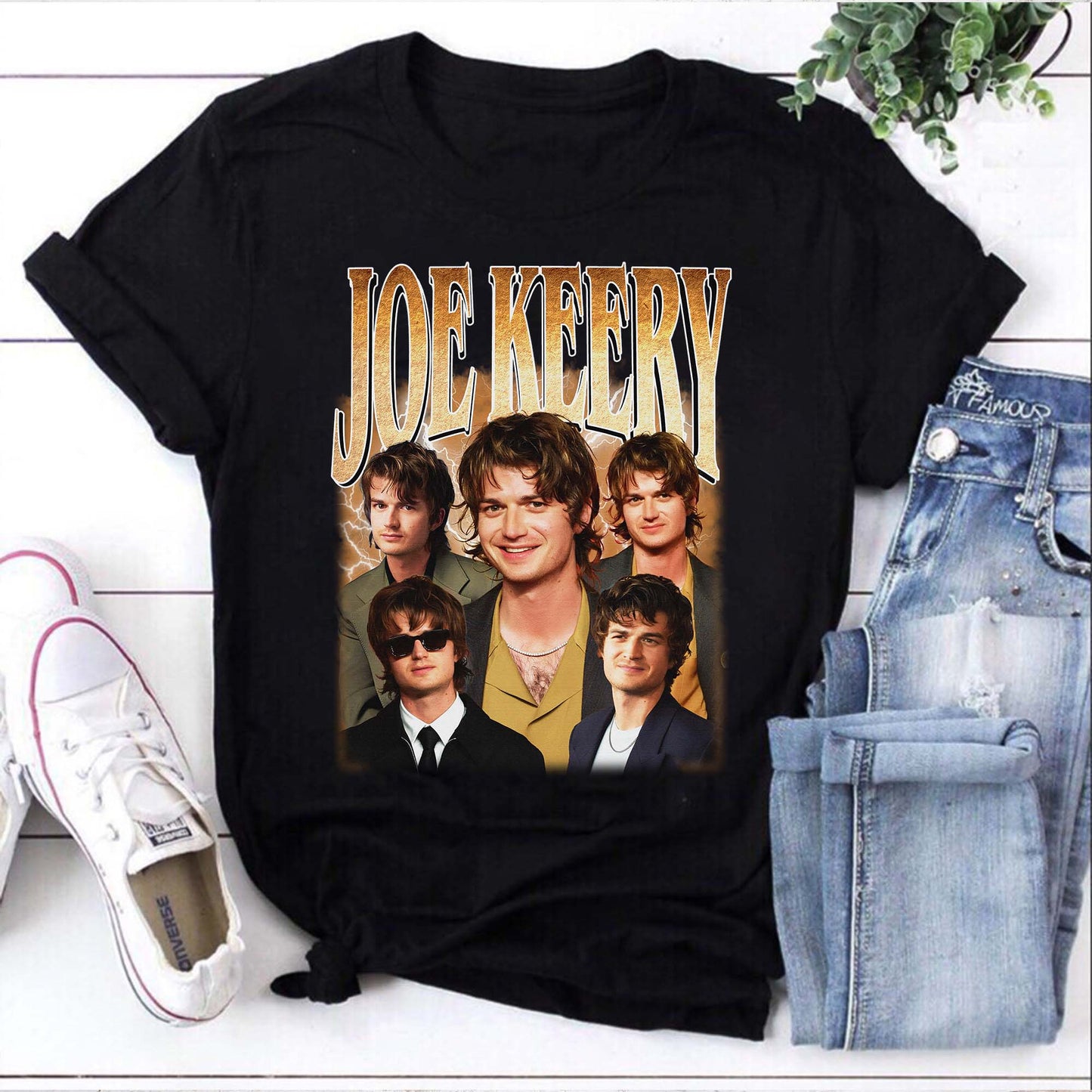 Joe Keery Fan Tee - Vintage Style Stranger Things Actor Shirt