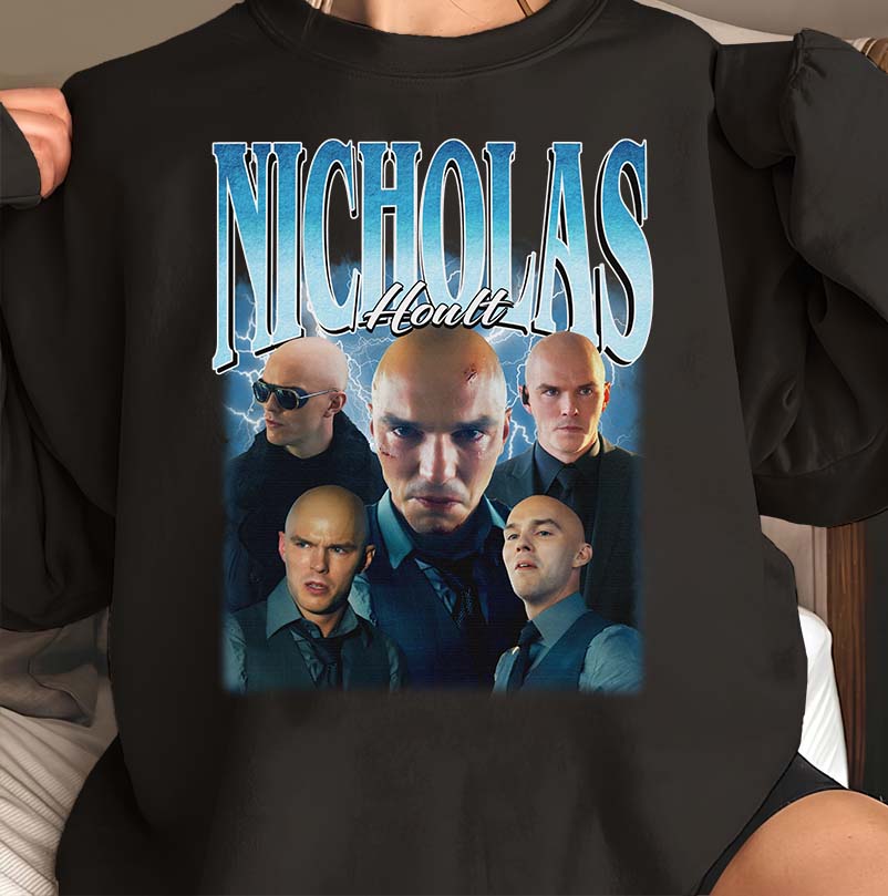Nicholas Hoult Graphic Tee – Bold Multi-Pose Portrait Shirt for Fans