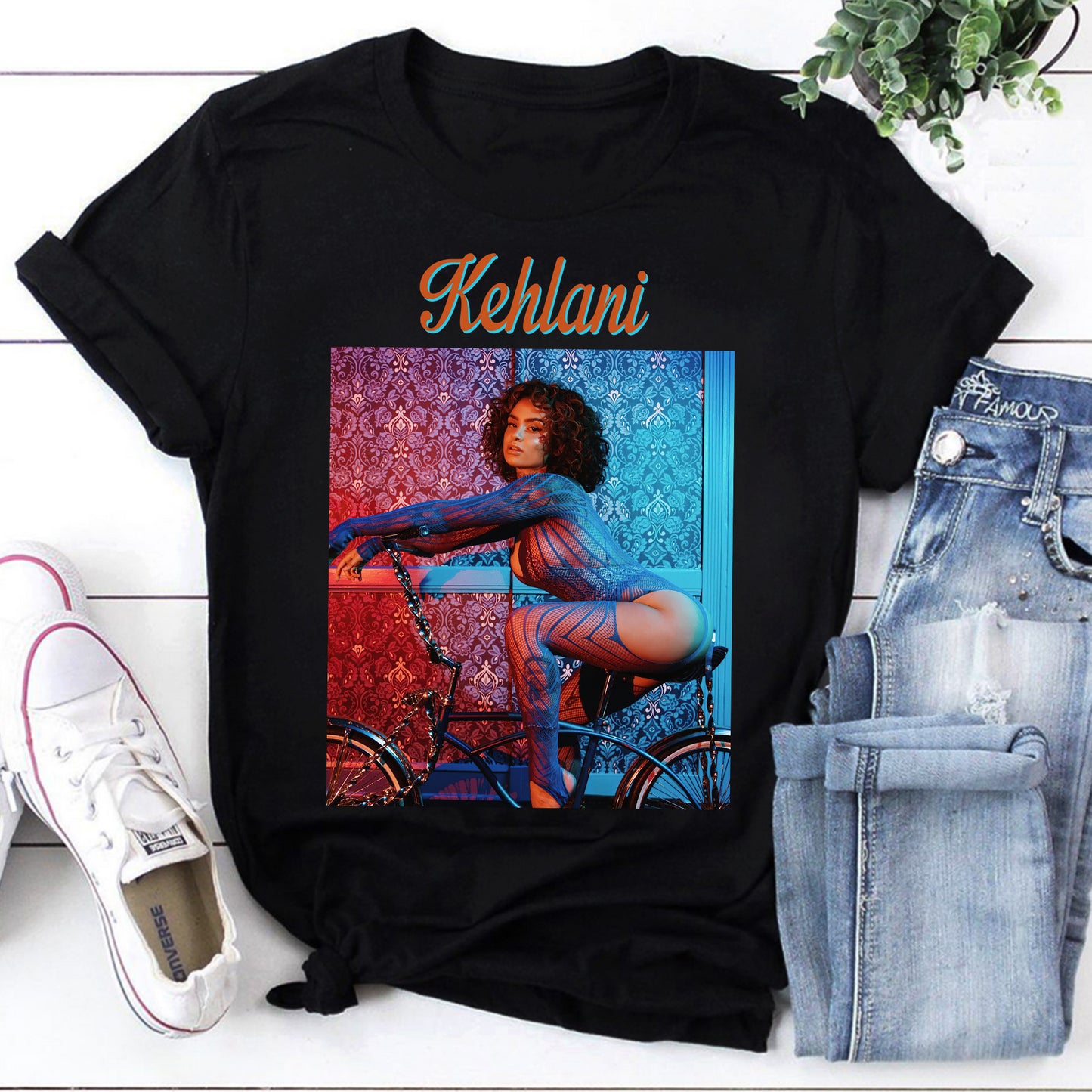 Kehlani Artistic Graphic Sweatshirt – Cozy Pullover with Bold Music Star Design