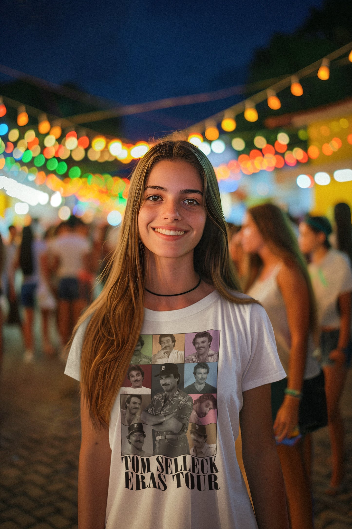 Tom Selleck Eras Tour T-Shirt Vintage Retro Style Tee