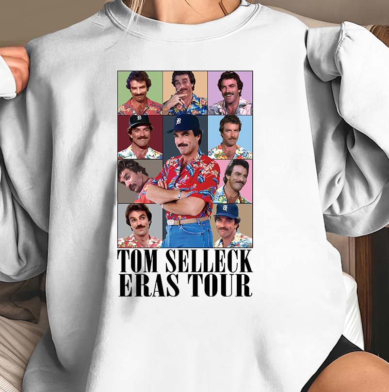 Tom Selleck Eras Tour Vintage Style Graphic Tee