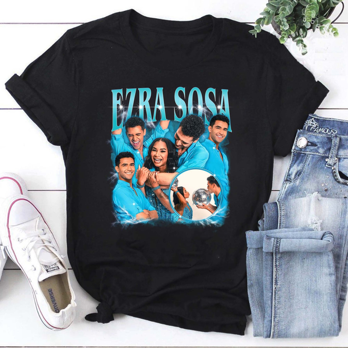 Ezra Sosa Vintage Style Graphic Tee - Retro Artist Fan Shirt