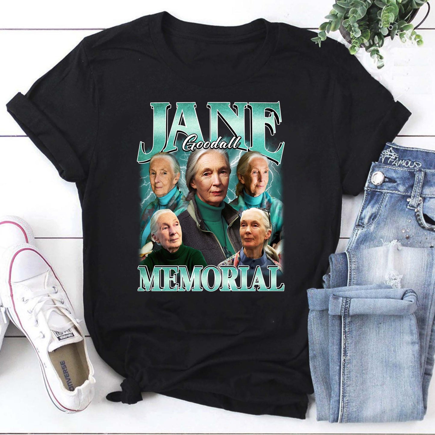 Jane Goodall Memorial Tribute T-Shirt – Inspirational Wildlife Conservation Tee