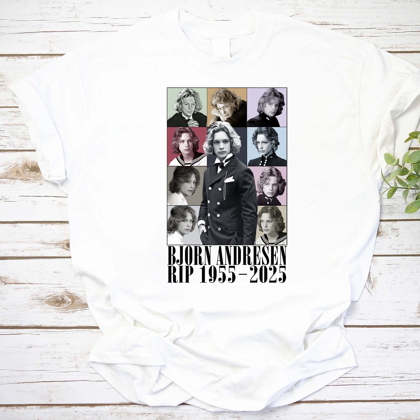 Bjorn Andresen Memorial T-Shirt - RIP 1955-2025 Vintage Photo Collage Tee