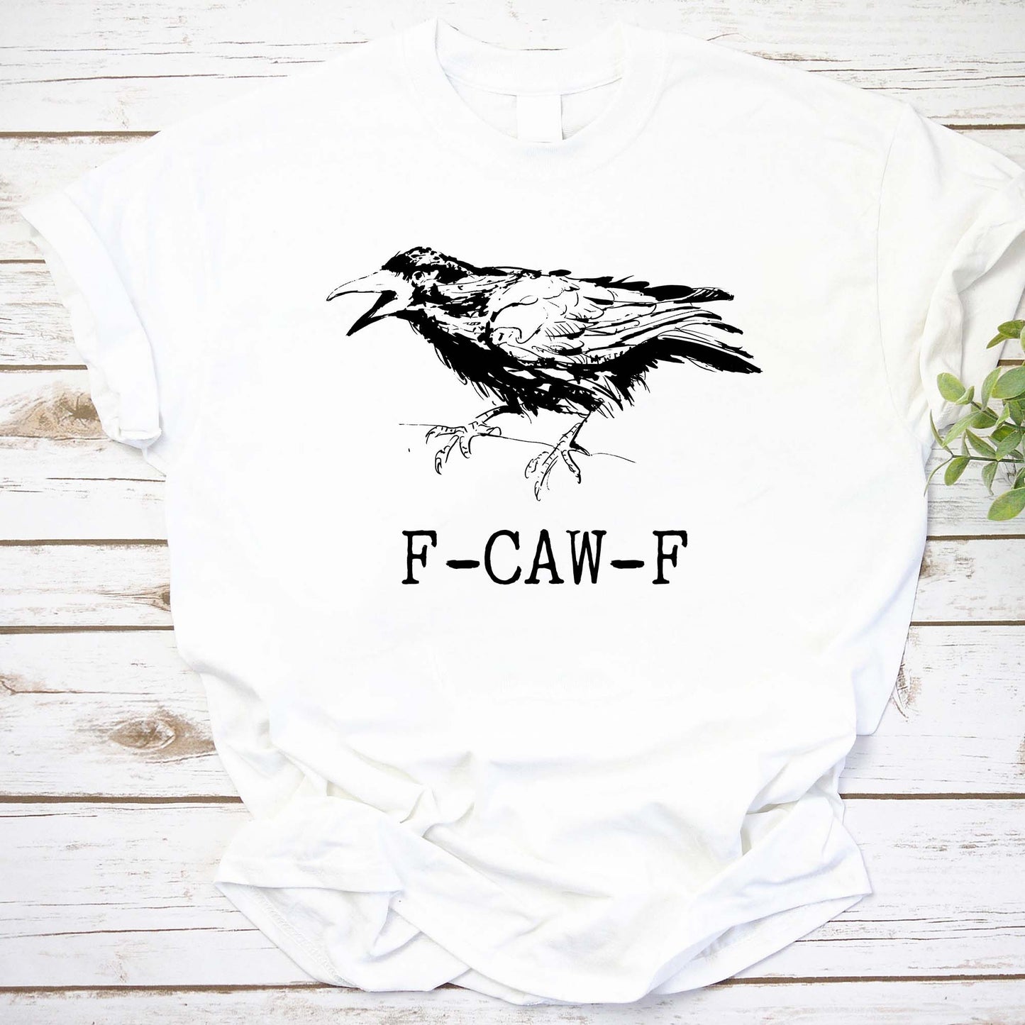 F-CAW-F Funny Raven Bird Graphic Sweatshirt for Bold Statement