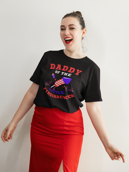 4th Of July Daddy Of The Little Firecracker Unisex Vintage T-Shirt