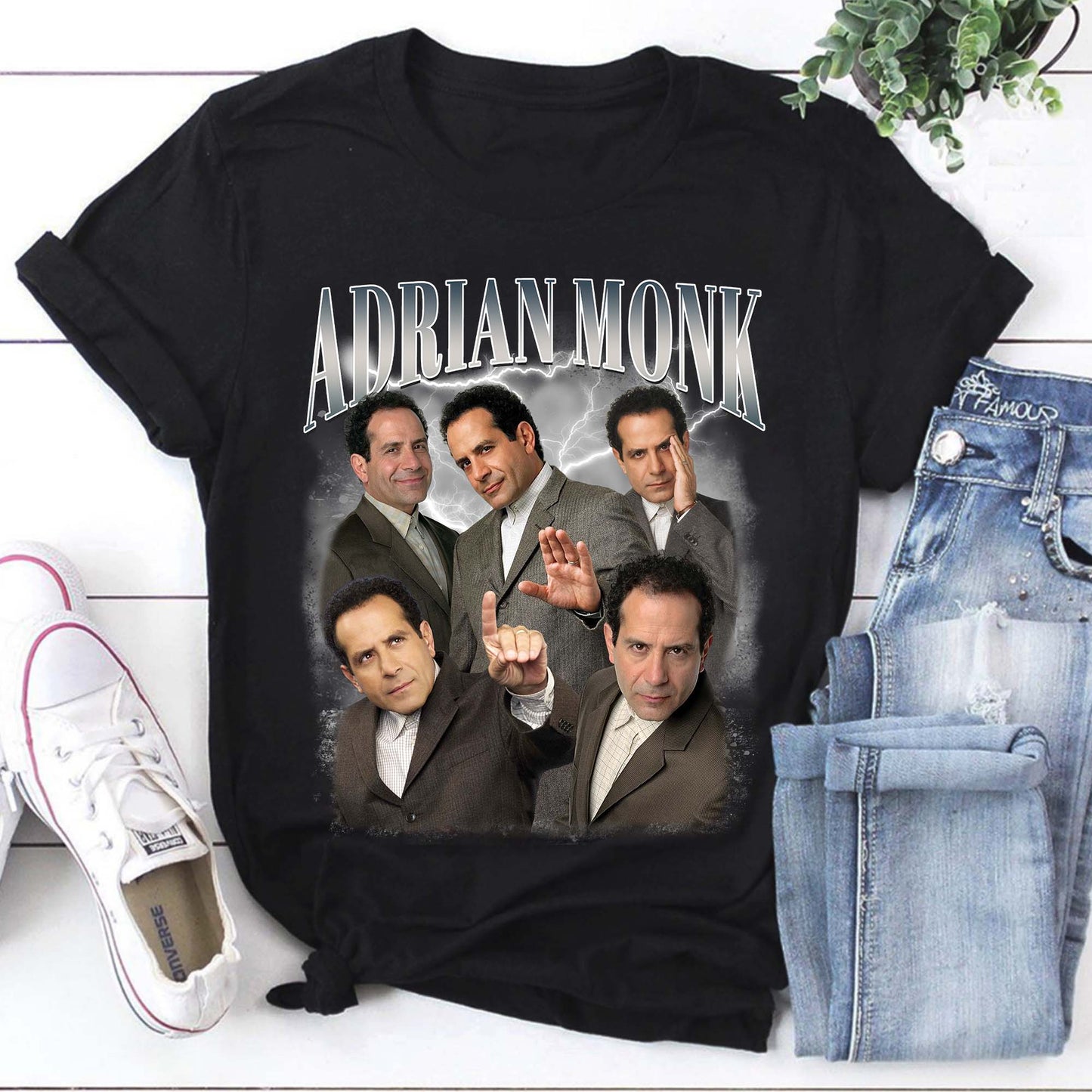 Adrian Monk Retro Bootleg T-Shirt